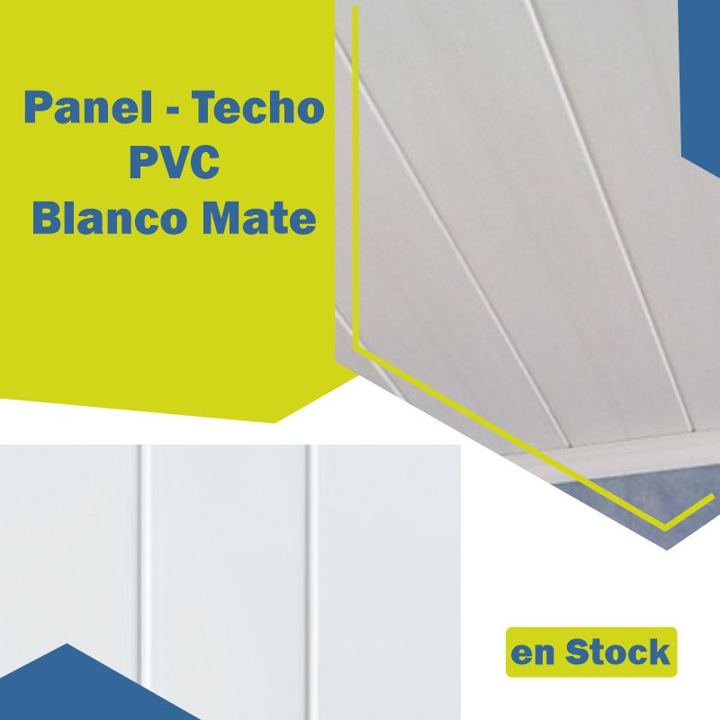 techo pvc blanco mate